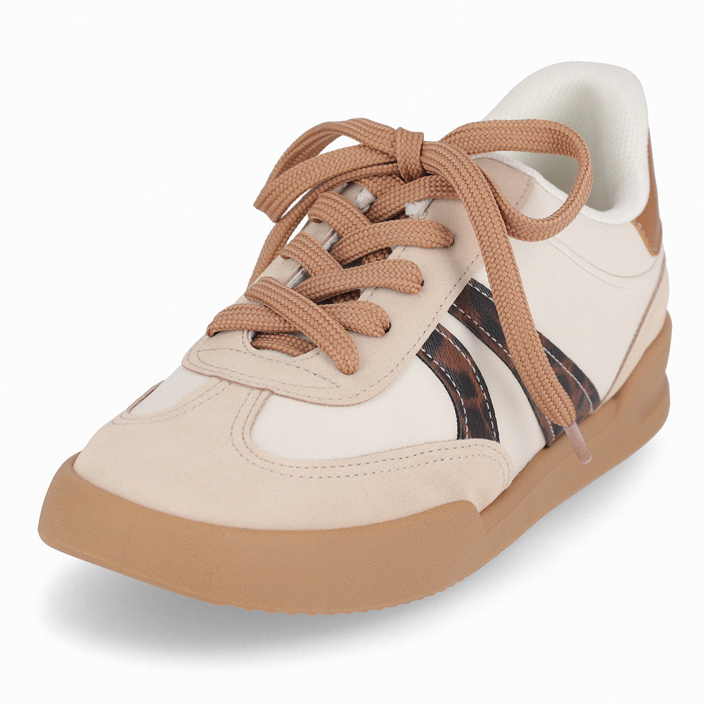 Zapatilla Mujer Beige/Animal Print Caroline Piccadilly