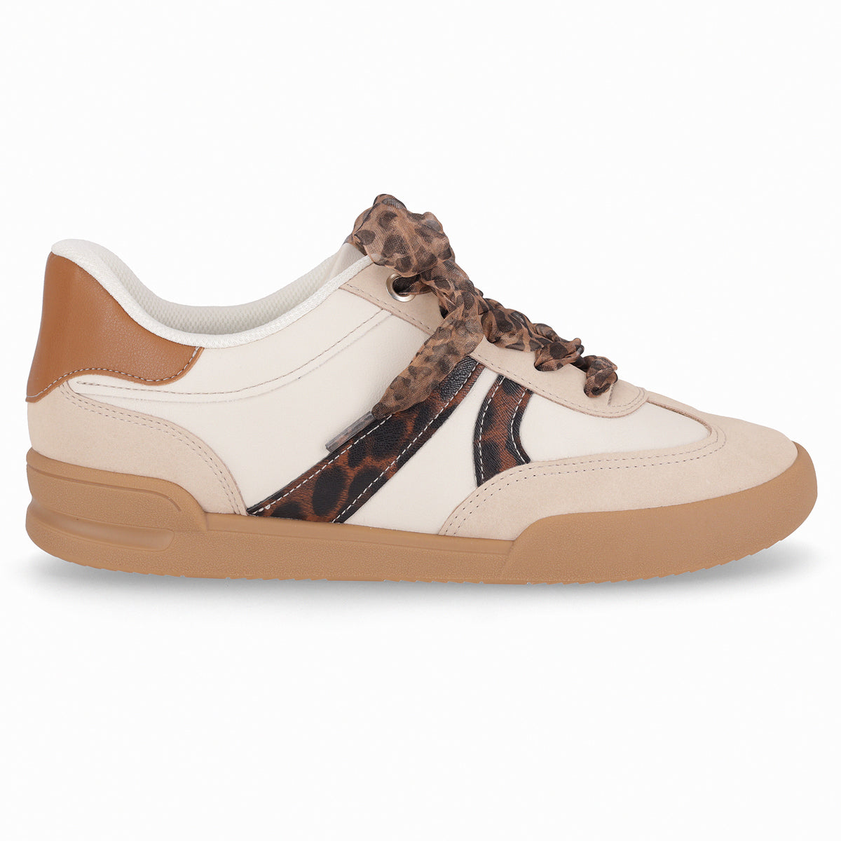 Zapatilla Mujer Beige/Animal Print Caroline Piccadilly