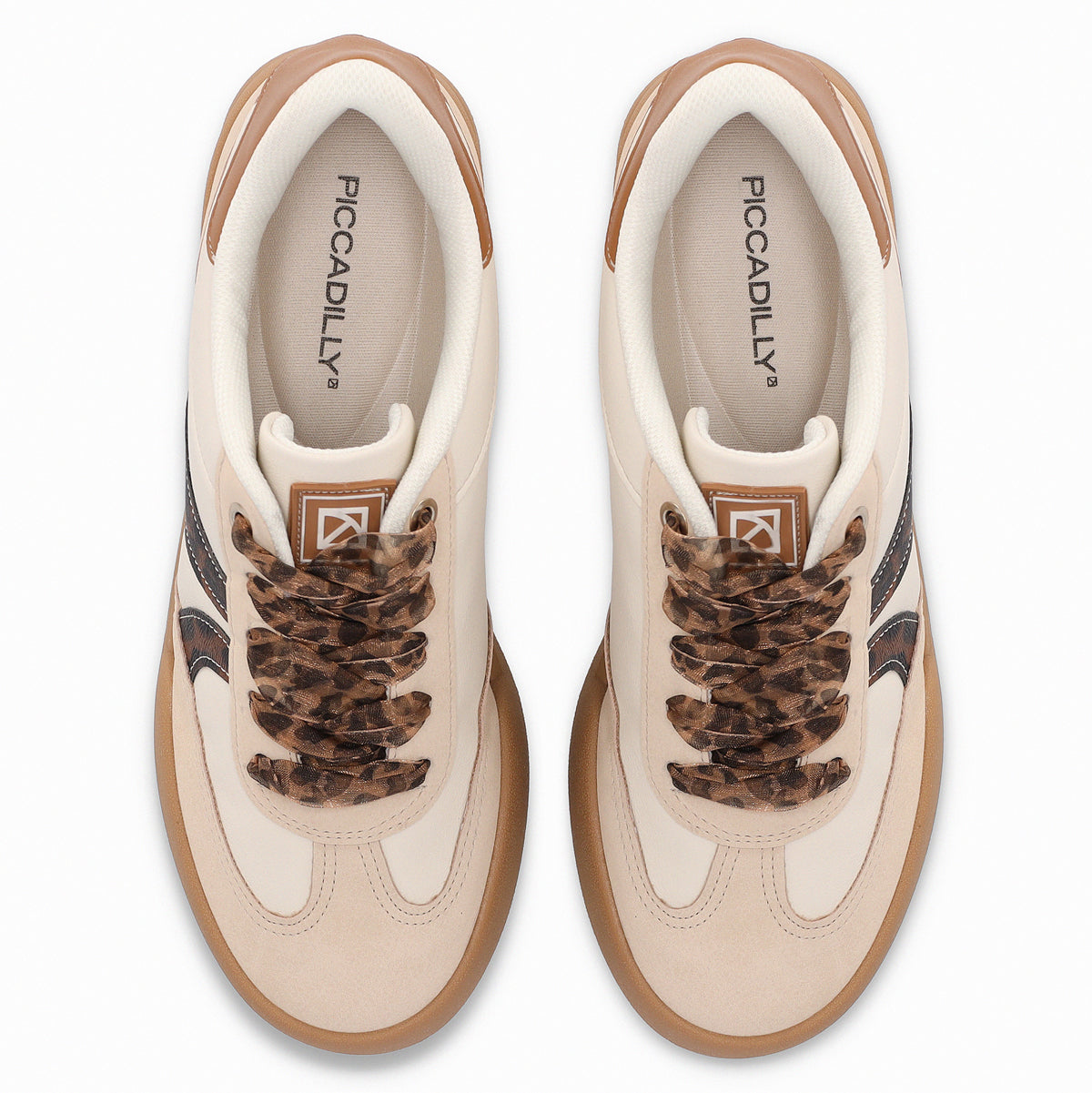 Zapatilla Mujer Beige/Animal Print Caroline Piccadilly