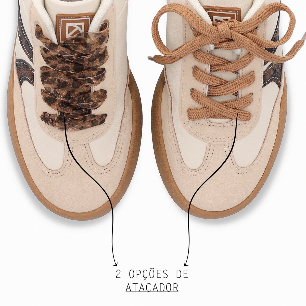 Zapatilla Mujer Beige/Animal Print Caroline Piccadilly