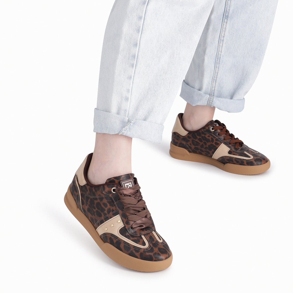 Zapatilla Mujer Animal Print/Café Caroline Piccadilly