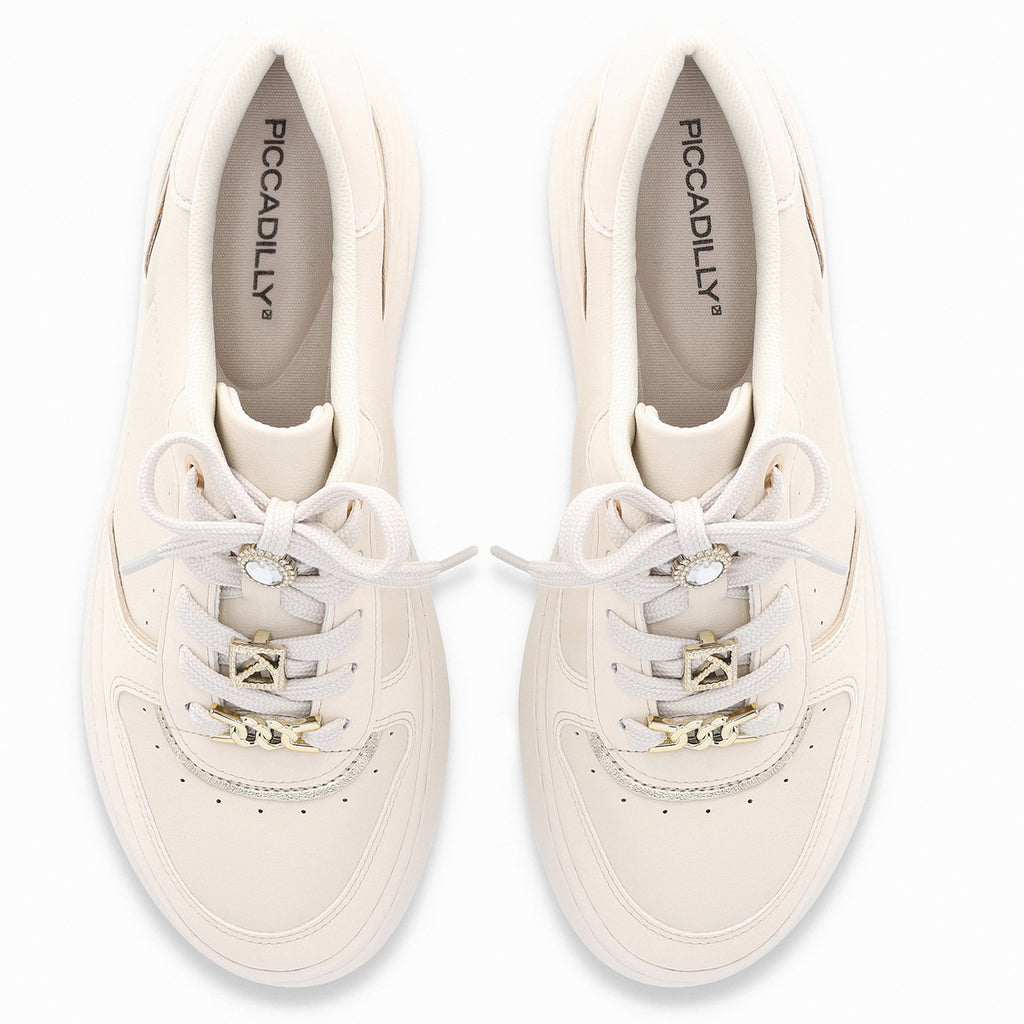 Zapatilla Mujer Beige/Dorado Beatriz Piccadilly