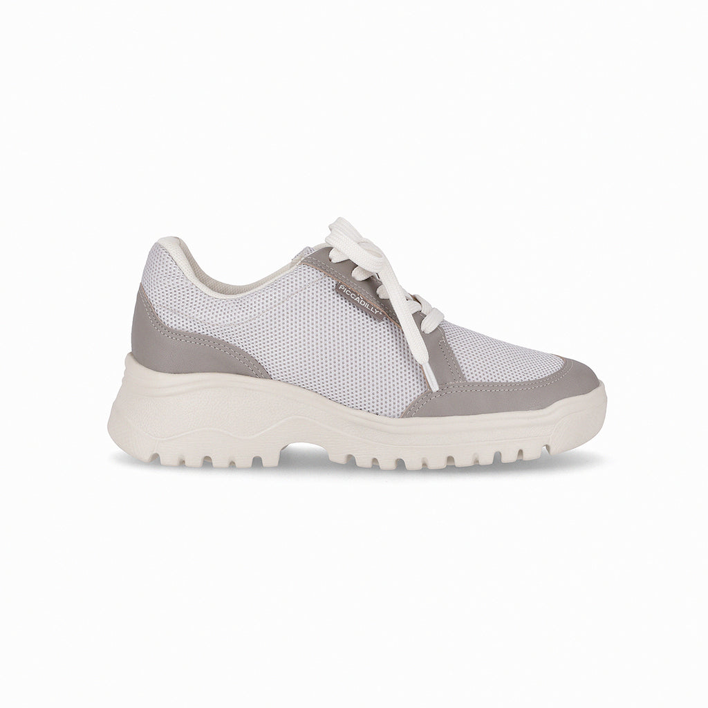 Zapatilla Urbana Mujer Gris/Cinza Lana Piccadilly