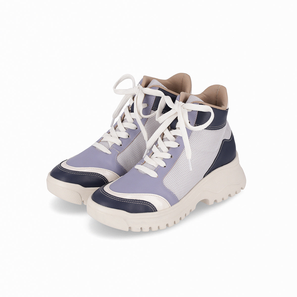 Zapatilla Urbana Mujer Azul/Natural Lana Piccadilly