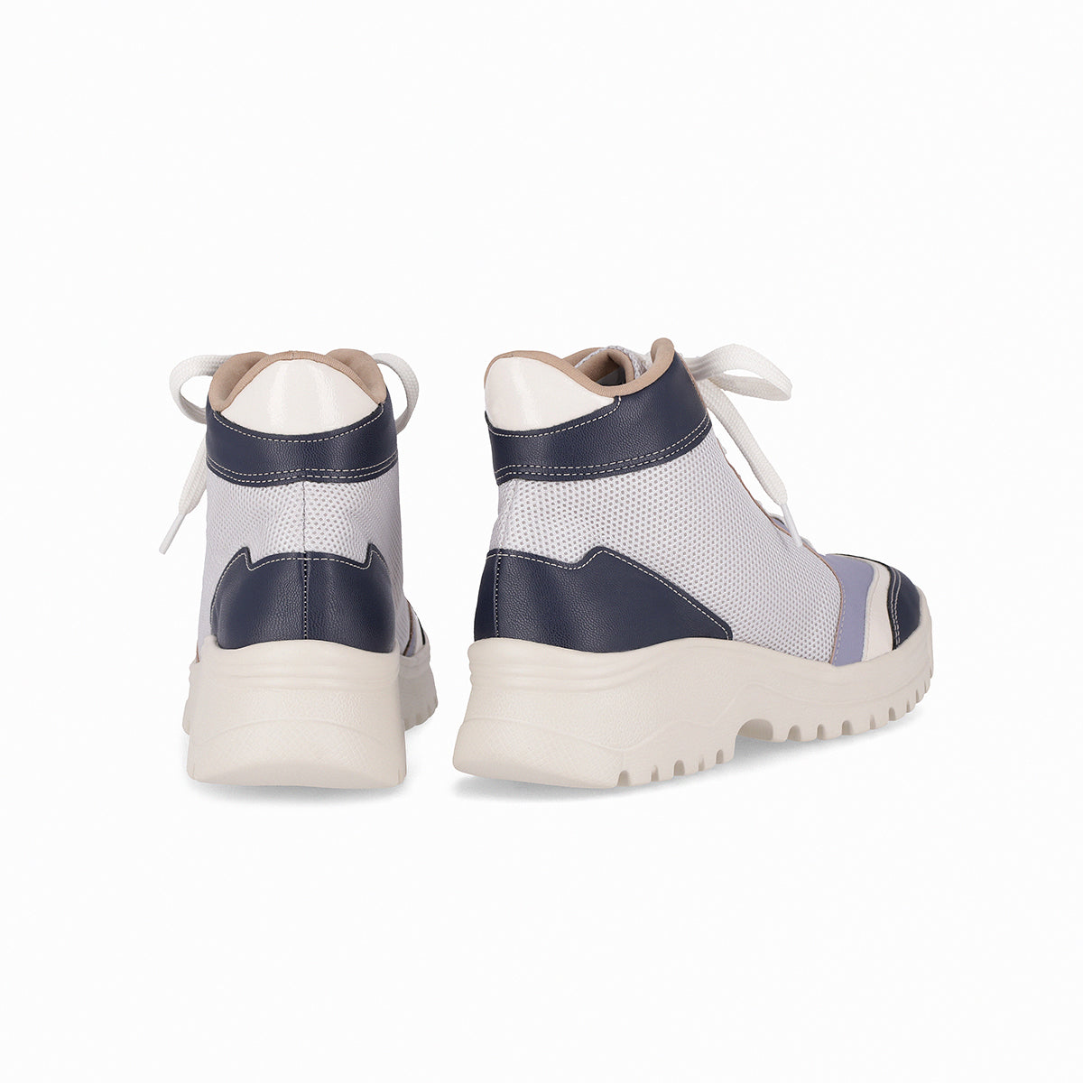 Zapatilla Urbana Mujer Azul/Natural Lana Piccadilly