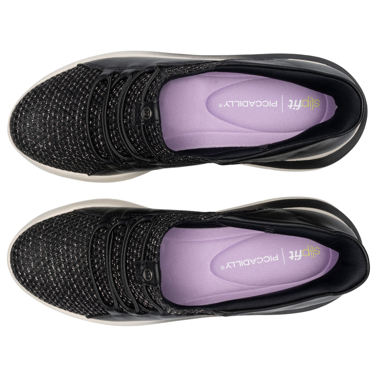 Zapatilla Urbana Mujer Negro SlipFit Piccadilly