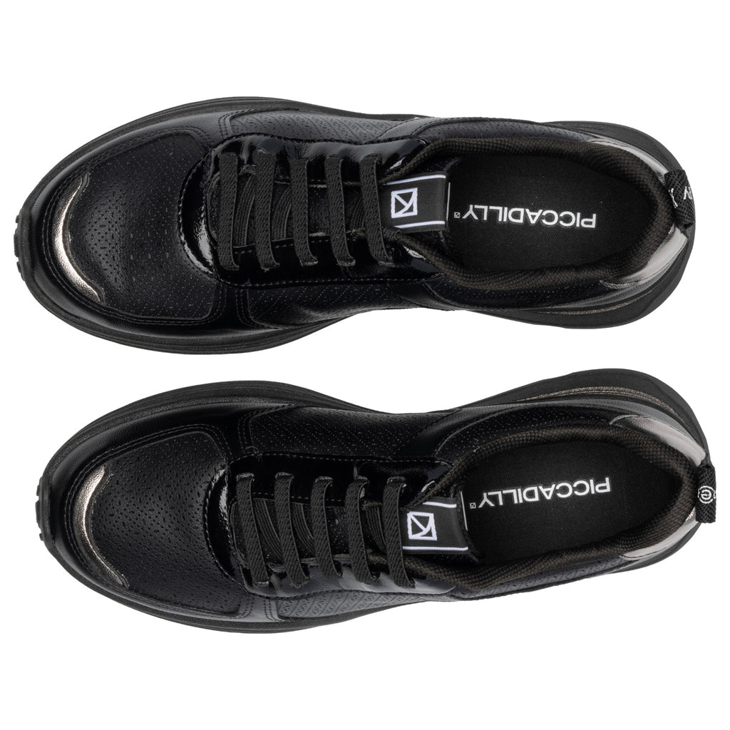 Zapatilla Urbana Mujer Negro/Plata Energy Piccadilly