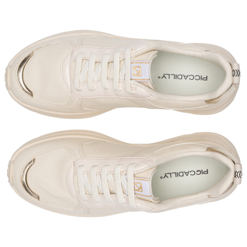 Zapatilla Urbana Mujer Natural/Dorado Energy Piccadilly