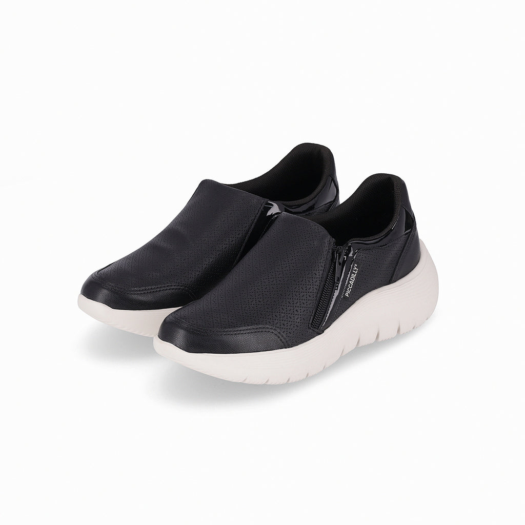 Zapatilla Urbana Mujer Negro/Blanco Eliane Piccadilly