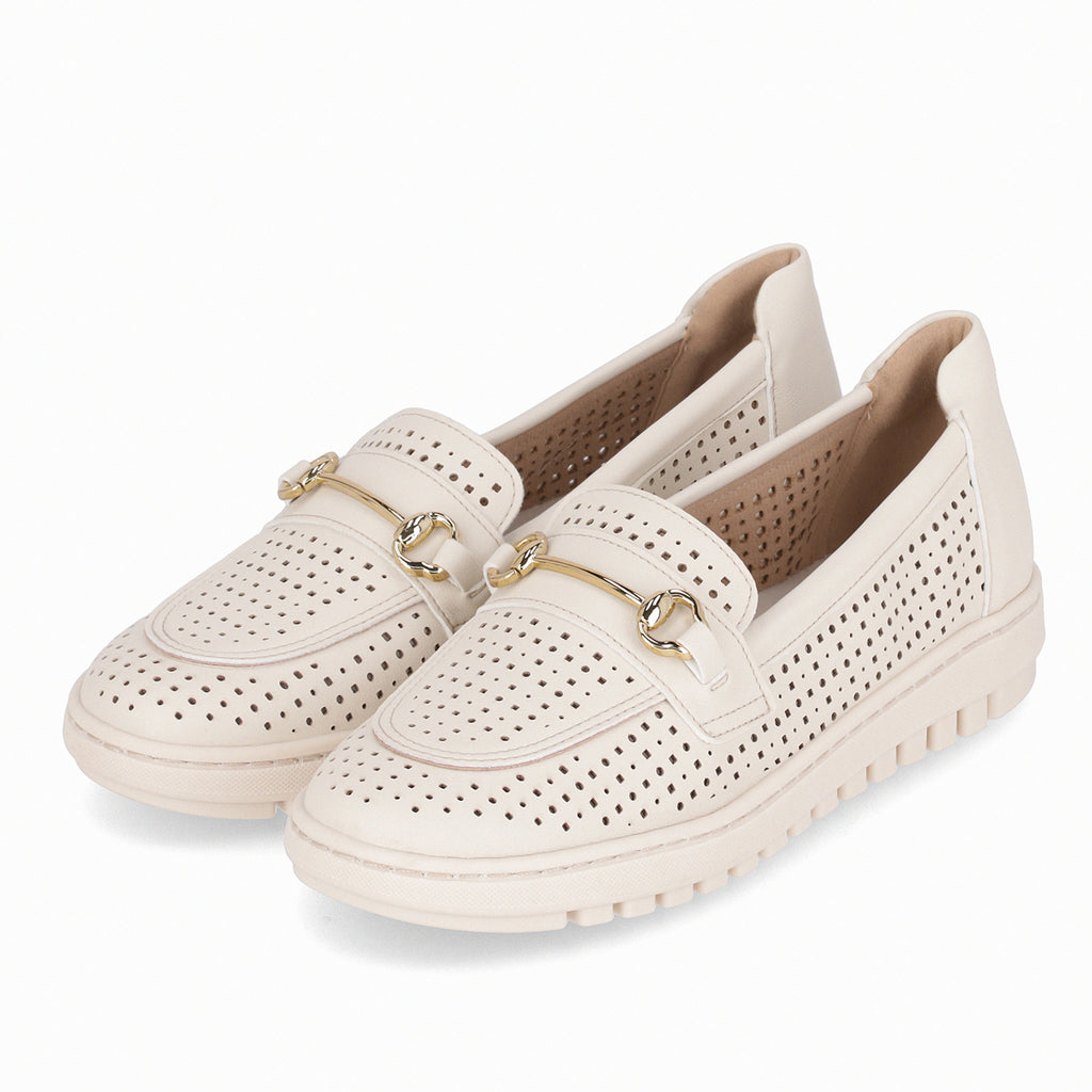 Zapatilla Mujer Crema/Dorado Nici Piccadilly