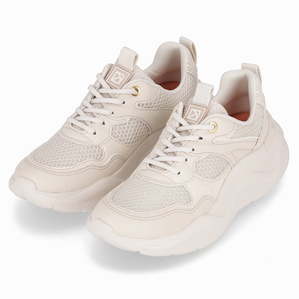 Zapatilla Mujer Crema Fascitis Piccadilly