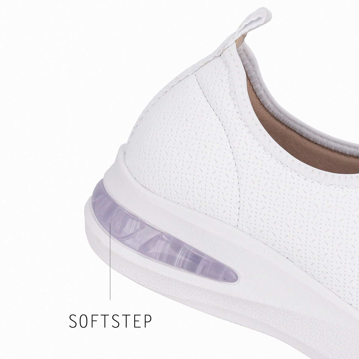 Zapatilla Mujer Blanco SoftStep Anabela Piccadilly