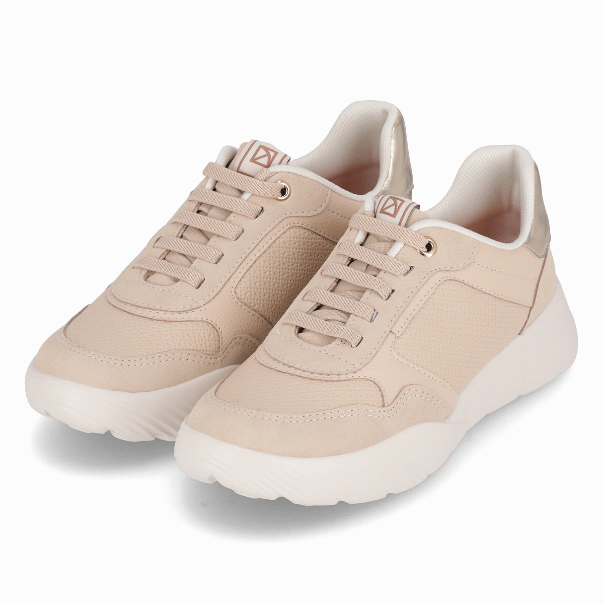 Zapatilla Mujer Camel Fascitis Anabela Piccadilly