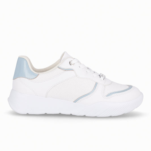 Zapatilla Mujer Azul/Blanco Fascitis Piccadilly