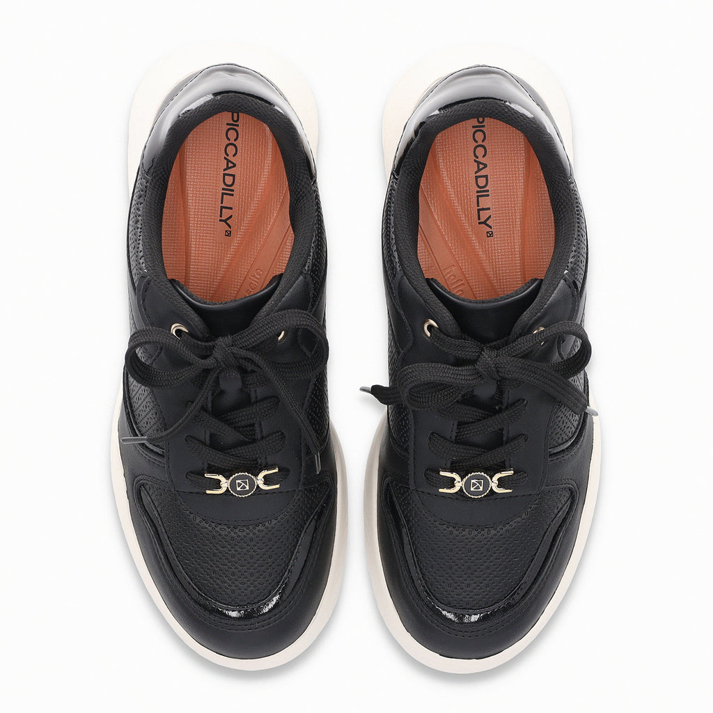 Zapatilla Mujer Negro Fascitis 76 Piccadilly