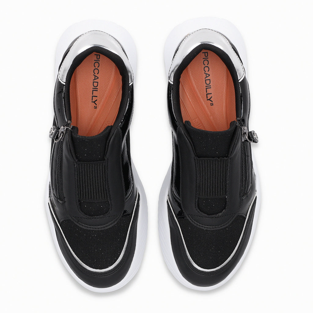 Zapatilla Mujer Negro Fascitis 005  Piccadilly