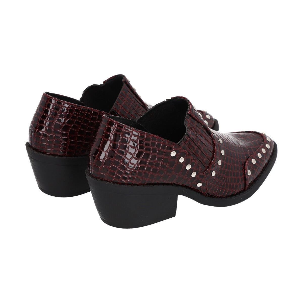 Botin Mujer Burdeo Crocco  Police