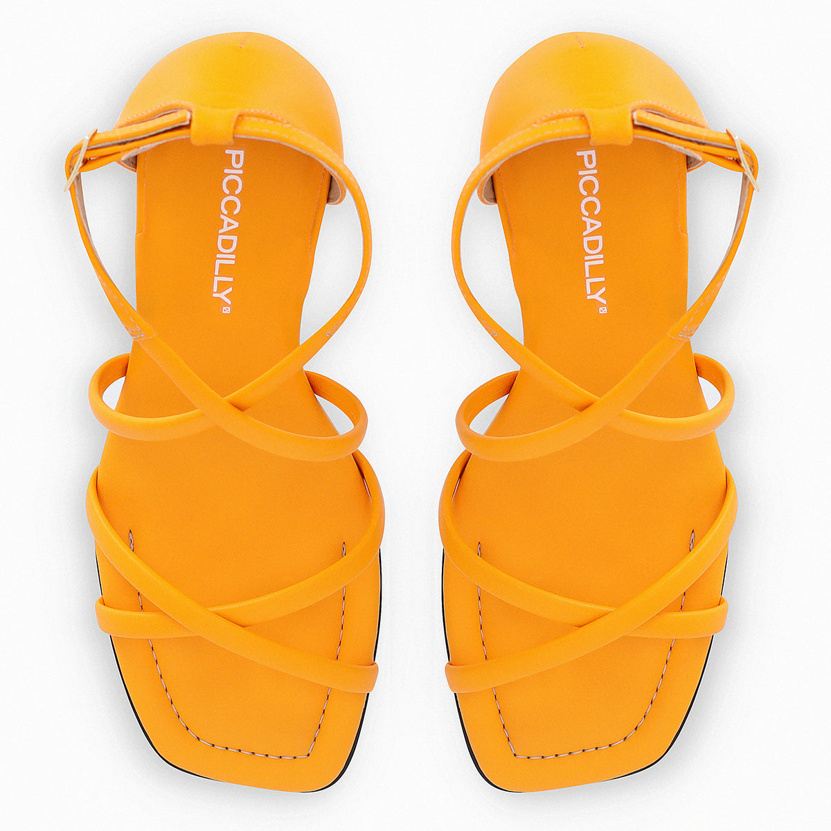 Sandalia Mujer Naranja Claudine Piccadilly