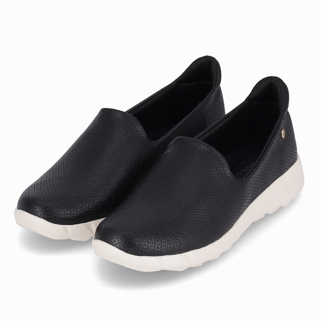 Zapatilla Mujer Negro/Crema Fabi Piccadilly