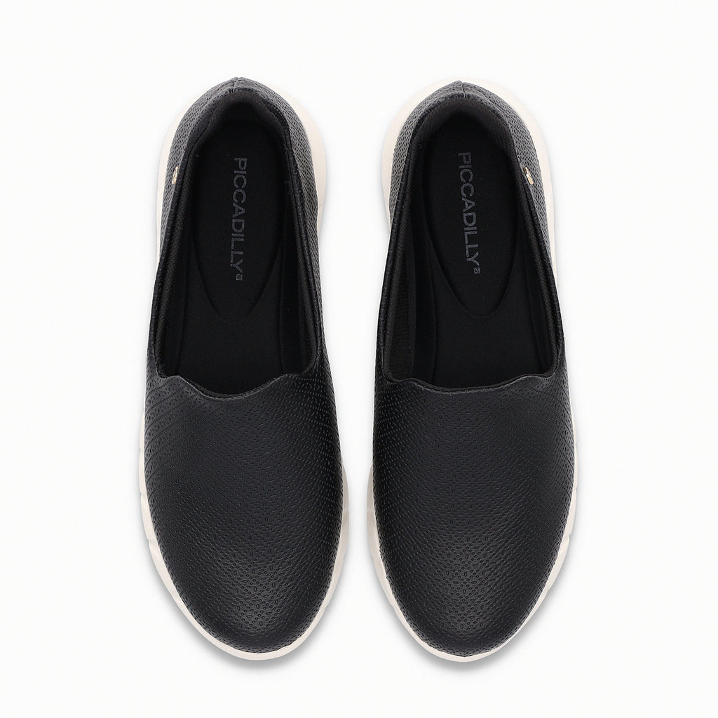 Zapatilla Mujer Negro/Crema Fabi Piccadilly