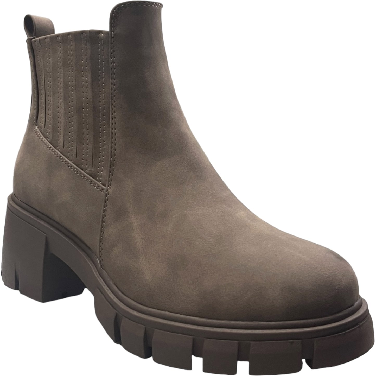 Botin Mujer Camel Plataforma Venecia Detogni