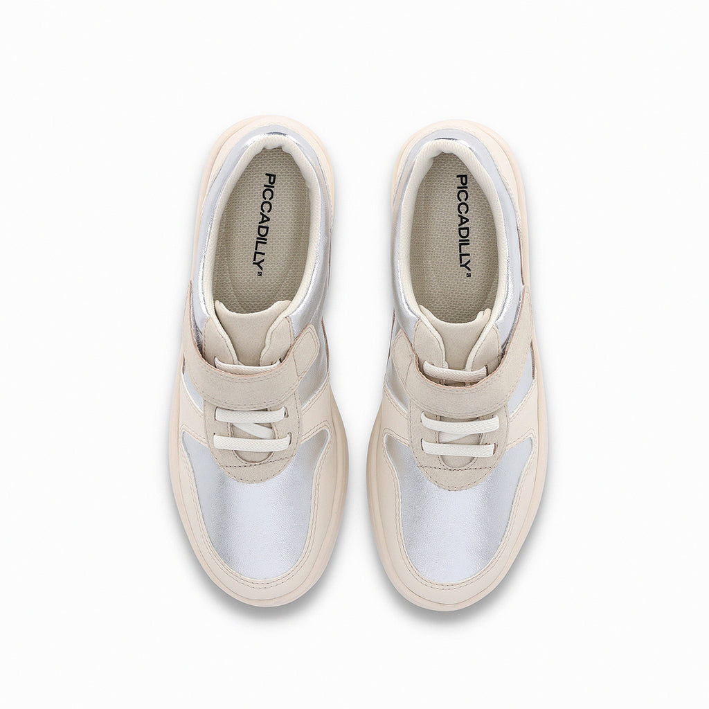 Zapatilla Urbana Mujer Plateado Beta Piccadilly