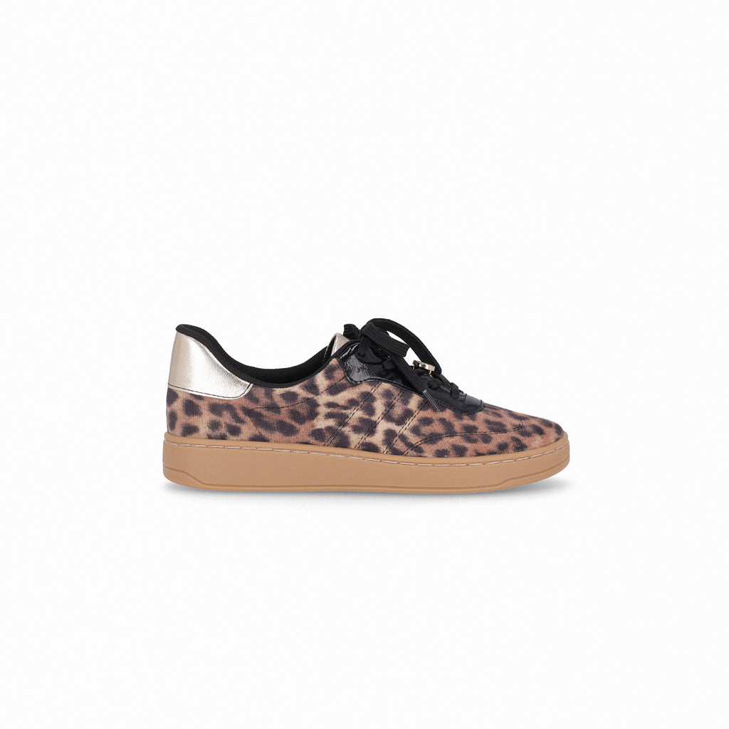 Zapatilla Mujer Negro/Animal Print Beta Piccadilly