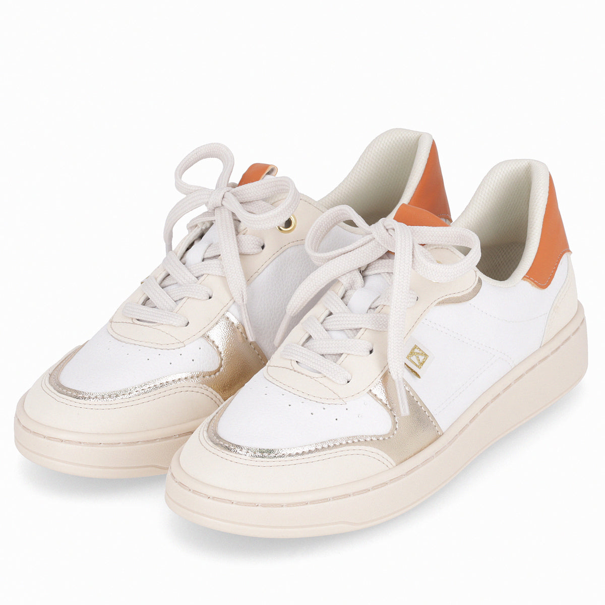 Zapatilla Mujer Blanco/Naranjo Beta Piccadilly