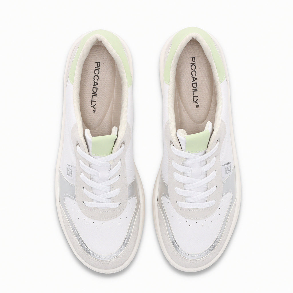 Zapatilla Mujer Blanco/Verde Beta Piccadilly