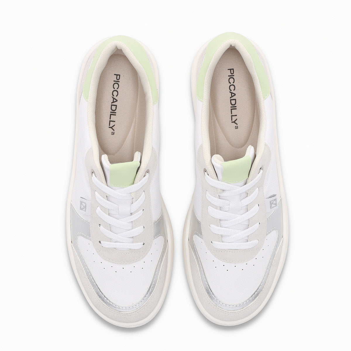 Zapatilla Mujer Blanco/Verde Beta Piccadilly