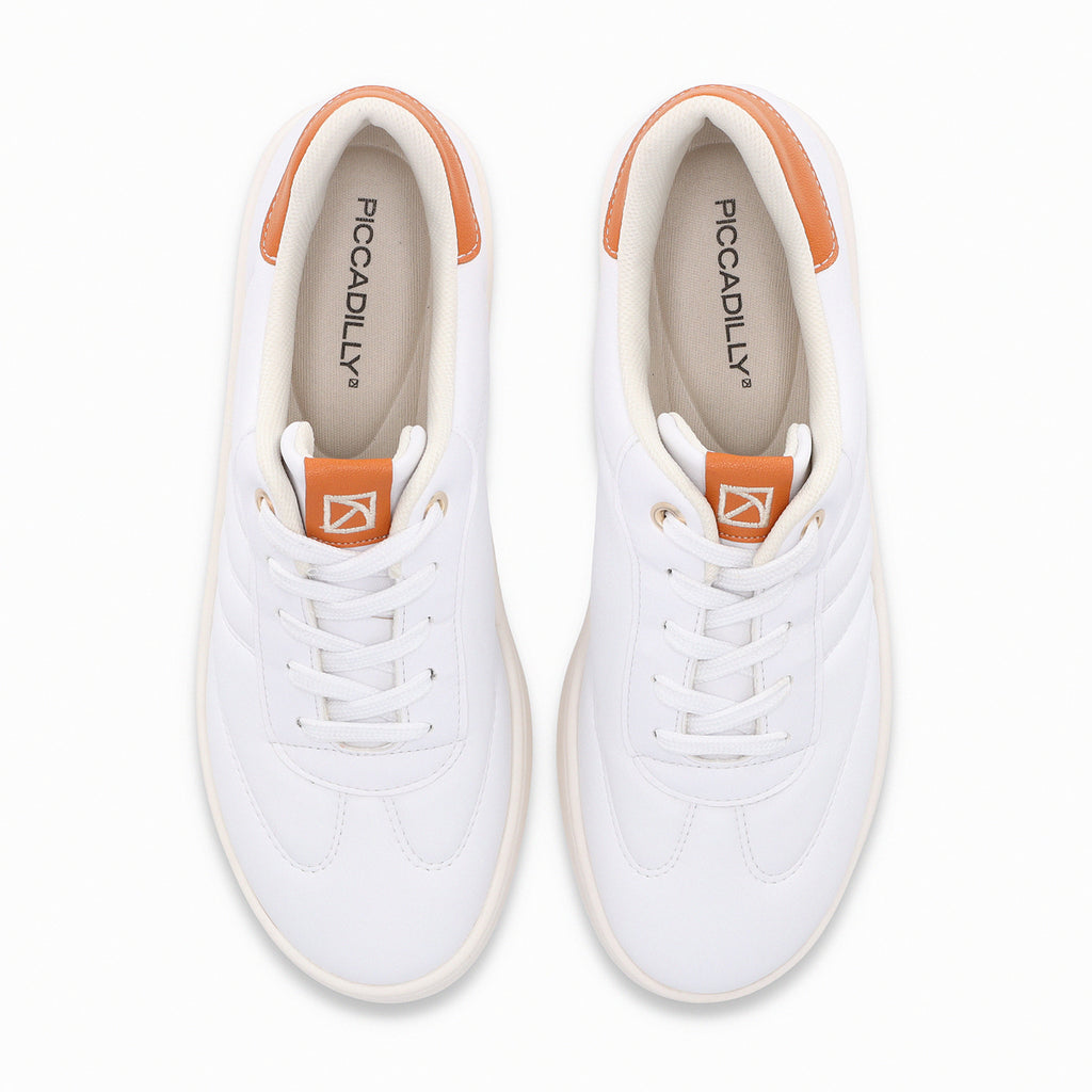 Zapatilla Mujer Blanco/Naranjo Beta 65 Piccadilly