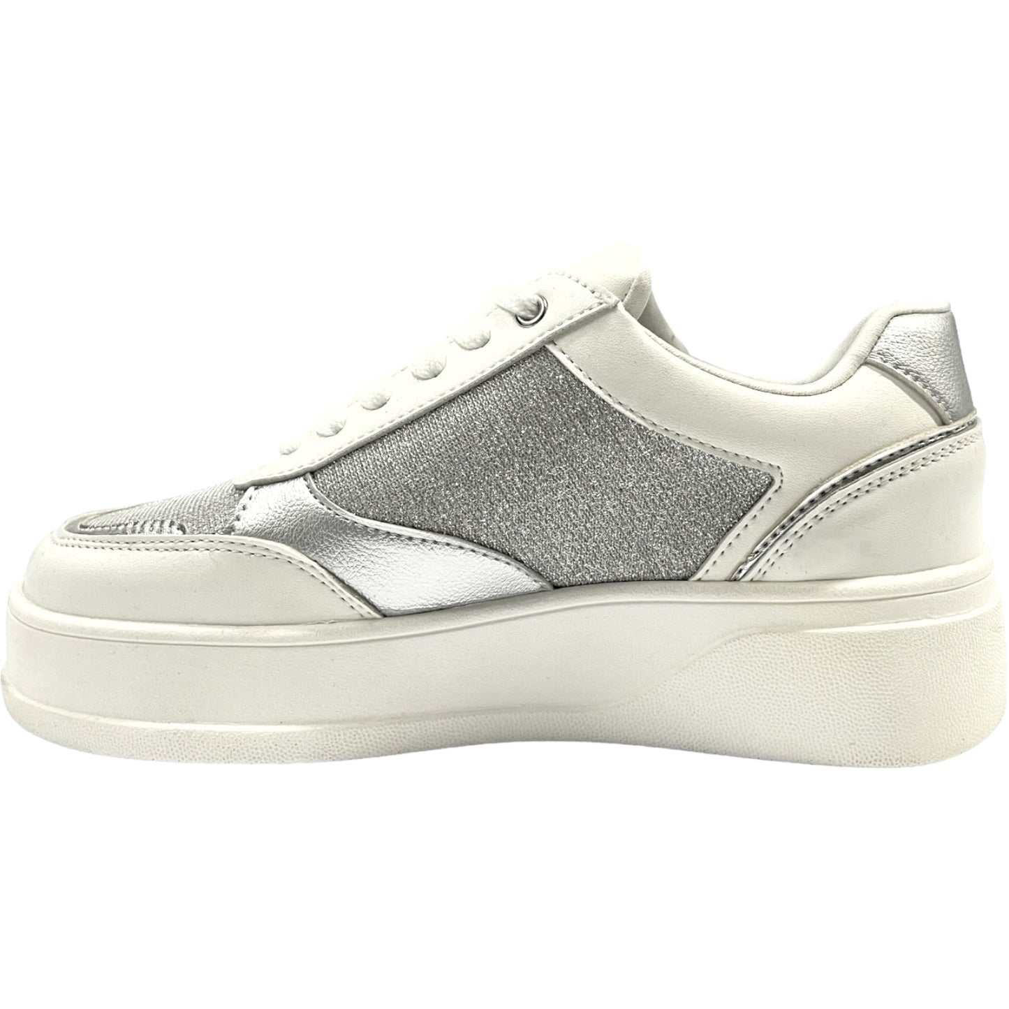 Zapatilla Urbana Mujer Plateado Metallic Detogni