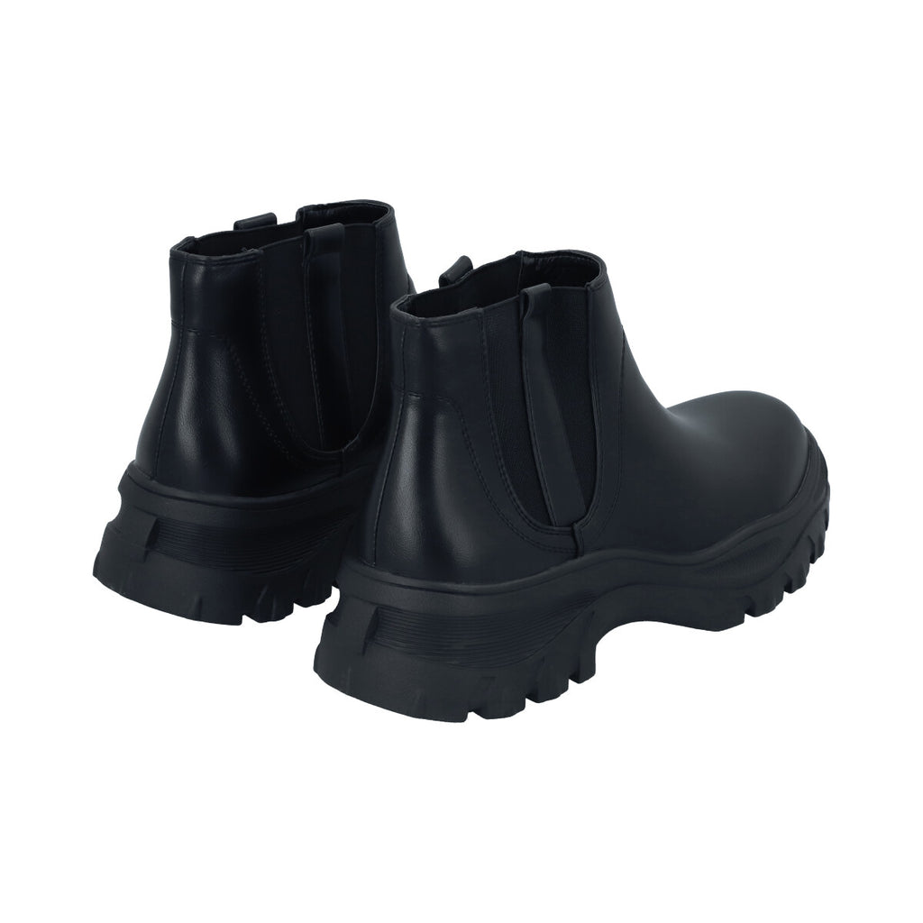 Botin Mujer Negro Plataforma Cota Police