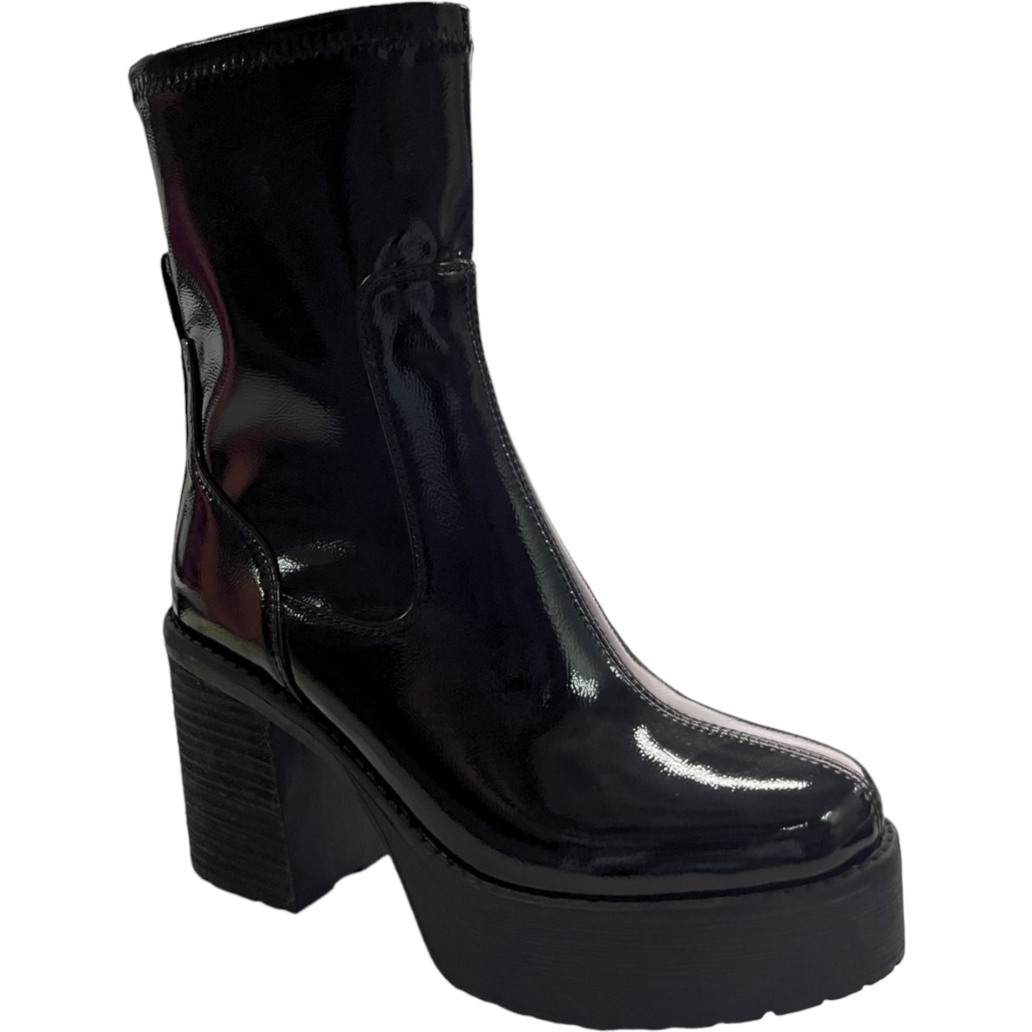 Botin Mujer Negro Plataforma Olvera Detogni