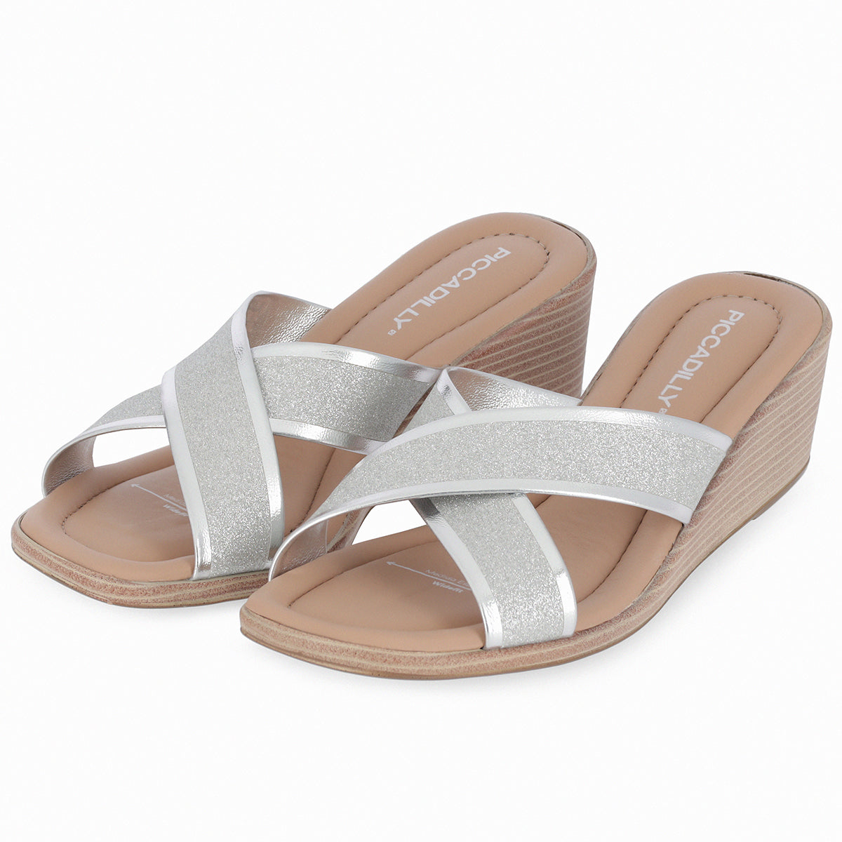 Sandalia Mujer Plata Cintia Piccadilly