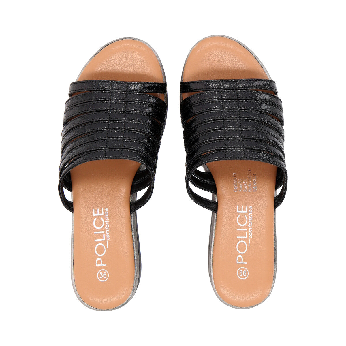 Sandalia Mujer Negro Lari 034 Police