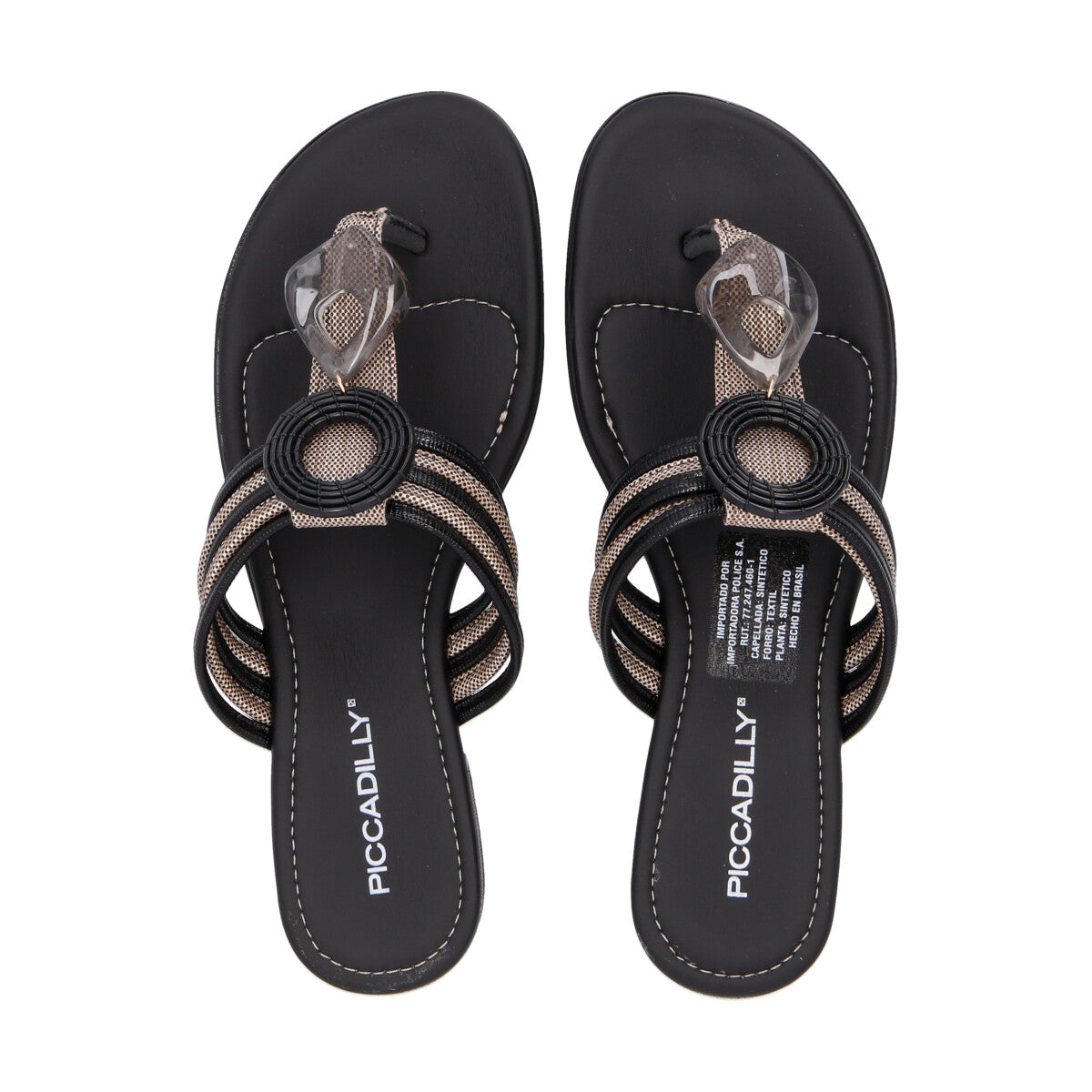 Sandalia Mujer 6239 Gabi Negro Piccadilly