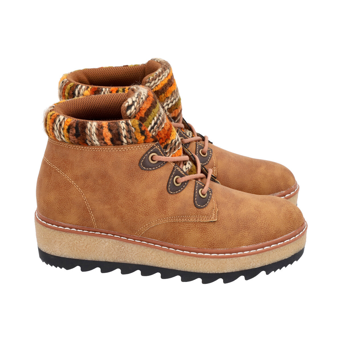 Botin Mujer Camel Nobuck 21 Police