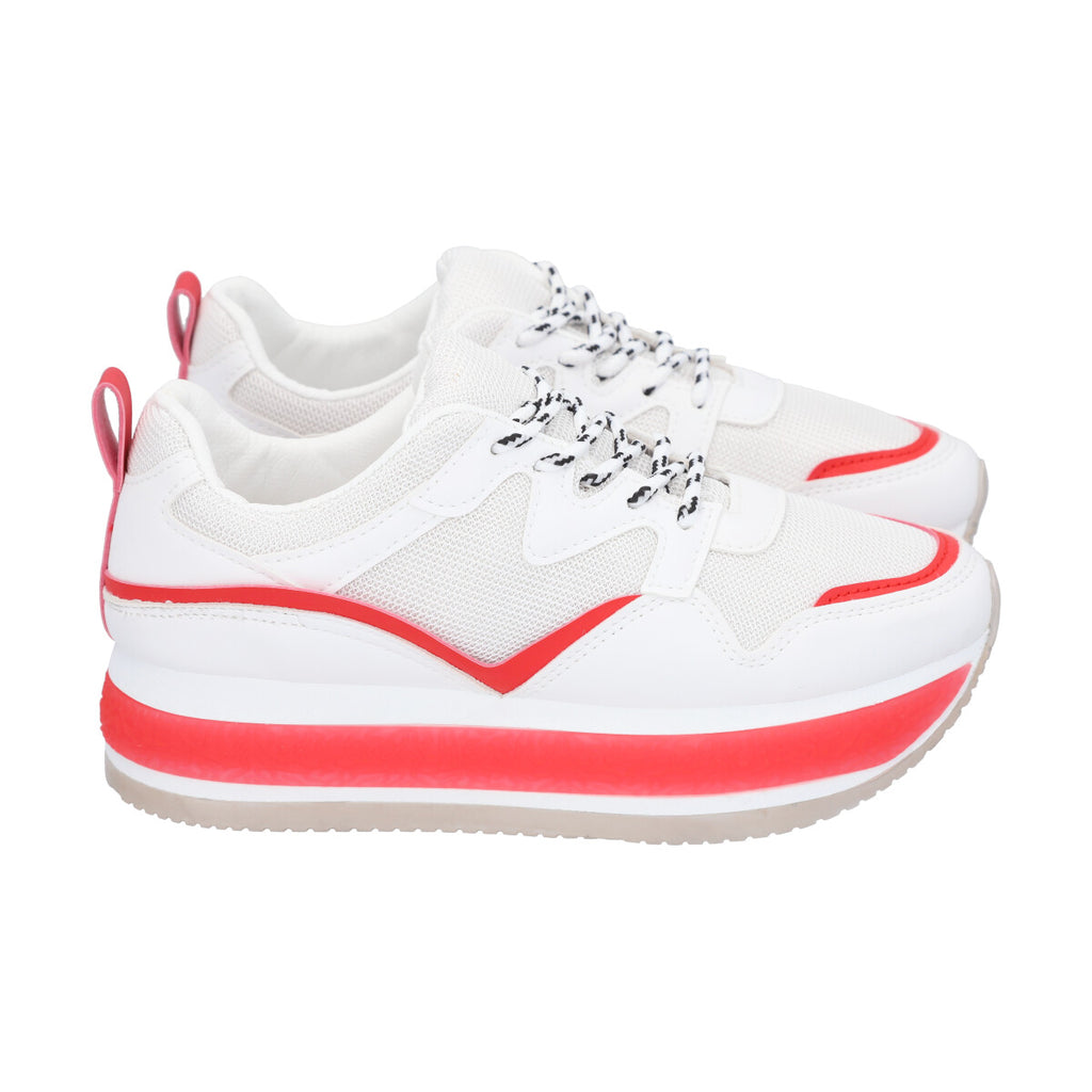 Zapatilla Urbana Mujer Blanco/Fluor Amalia Police