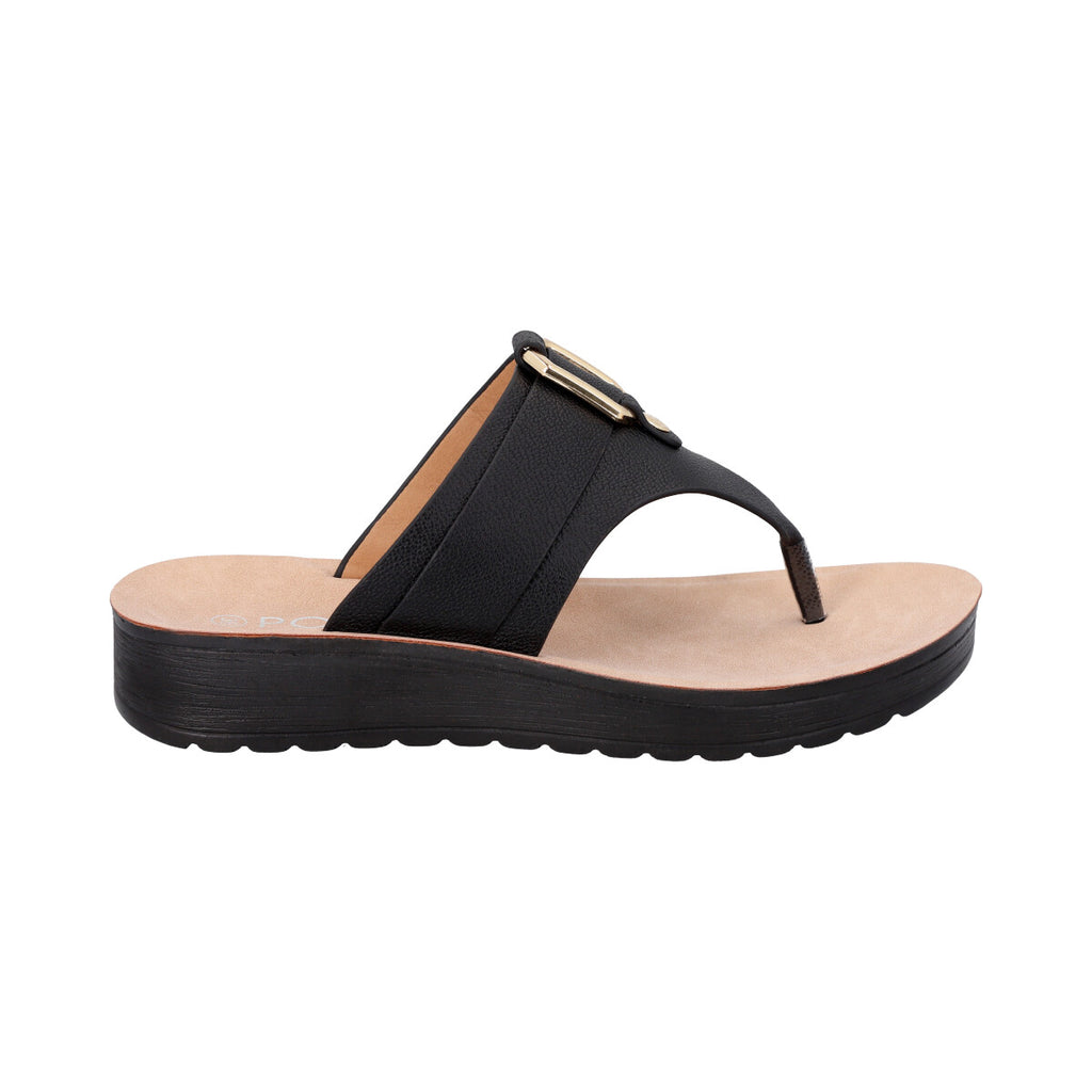 Sandalia Mujer Negro Sole  Police