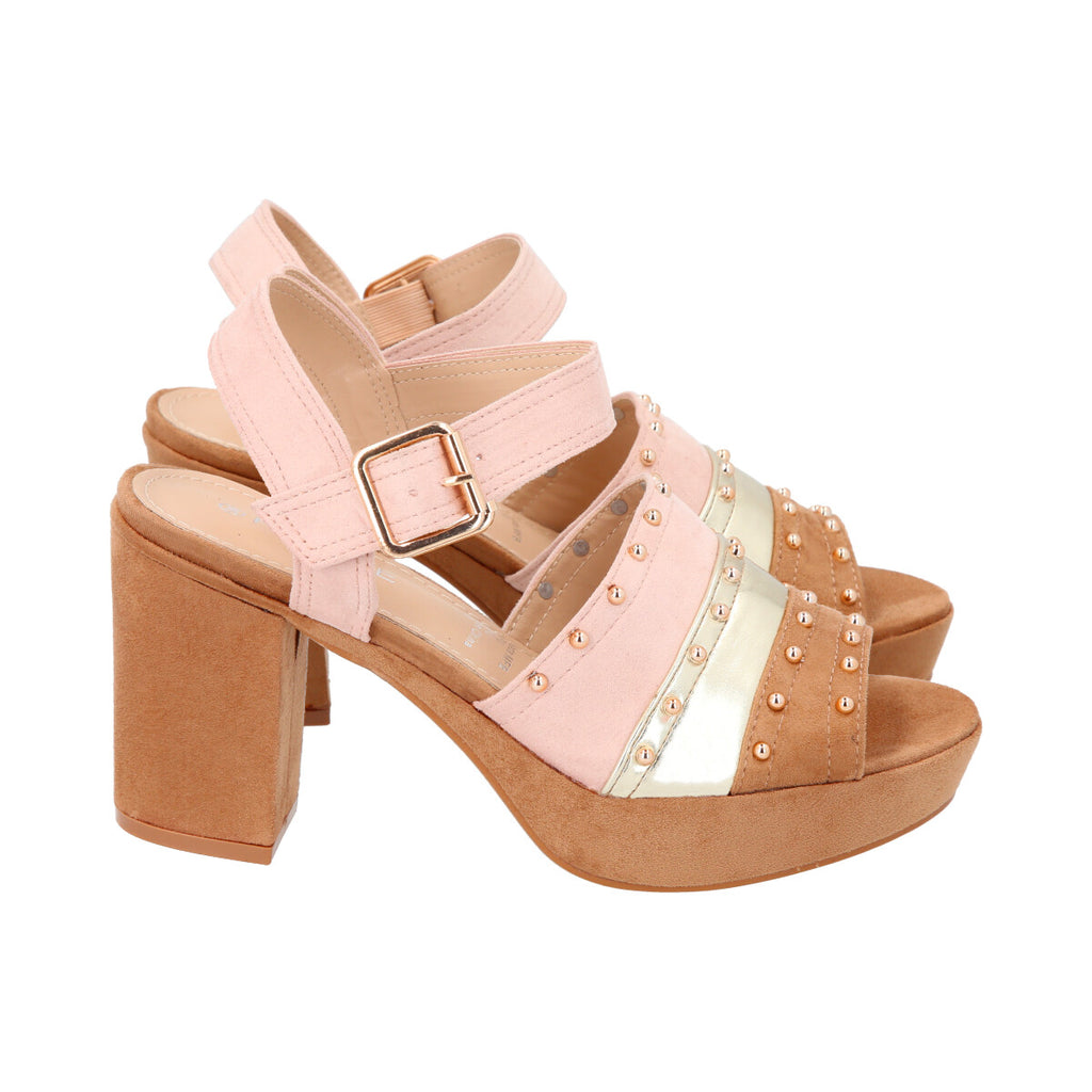 Sandalia Mujer Camel Rene Police