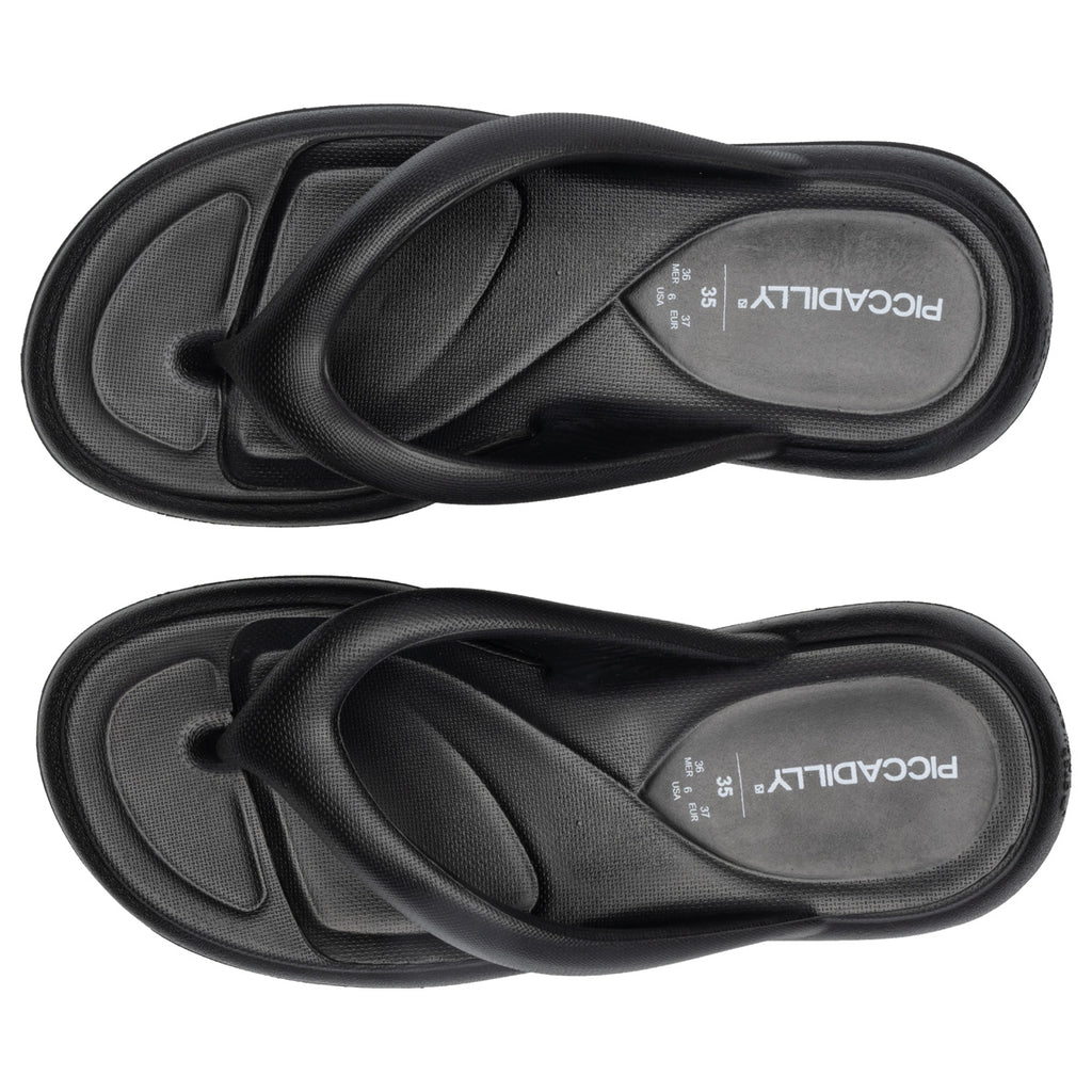 Sandalia Mujer Negro Marshmallow 439 Piccadilly