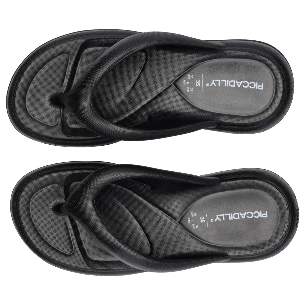 Sandalia Mujer Negro Marshmallow 439 Piccadilly