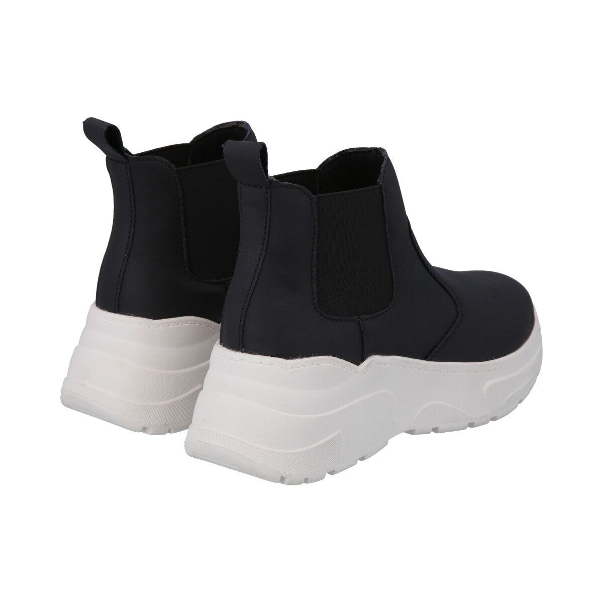 Botin Mujer Negro Plataforma Dunkin Police