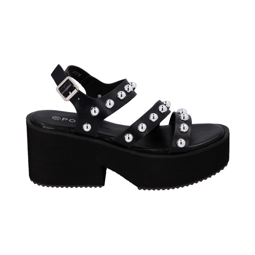 Sandalia Mujer Negro  Trixie Police