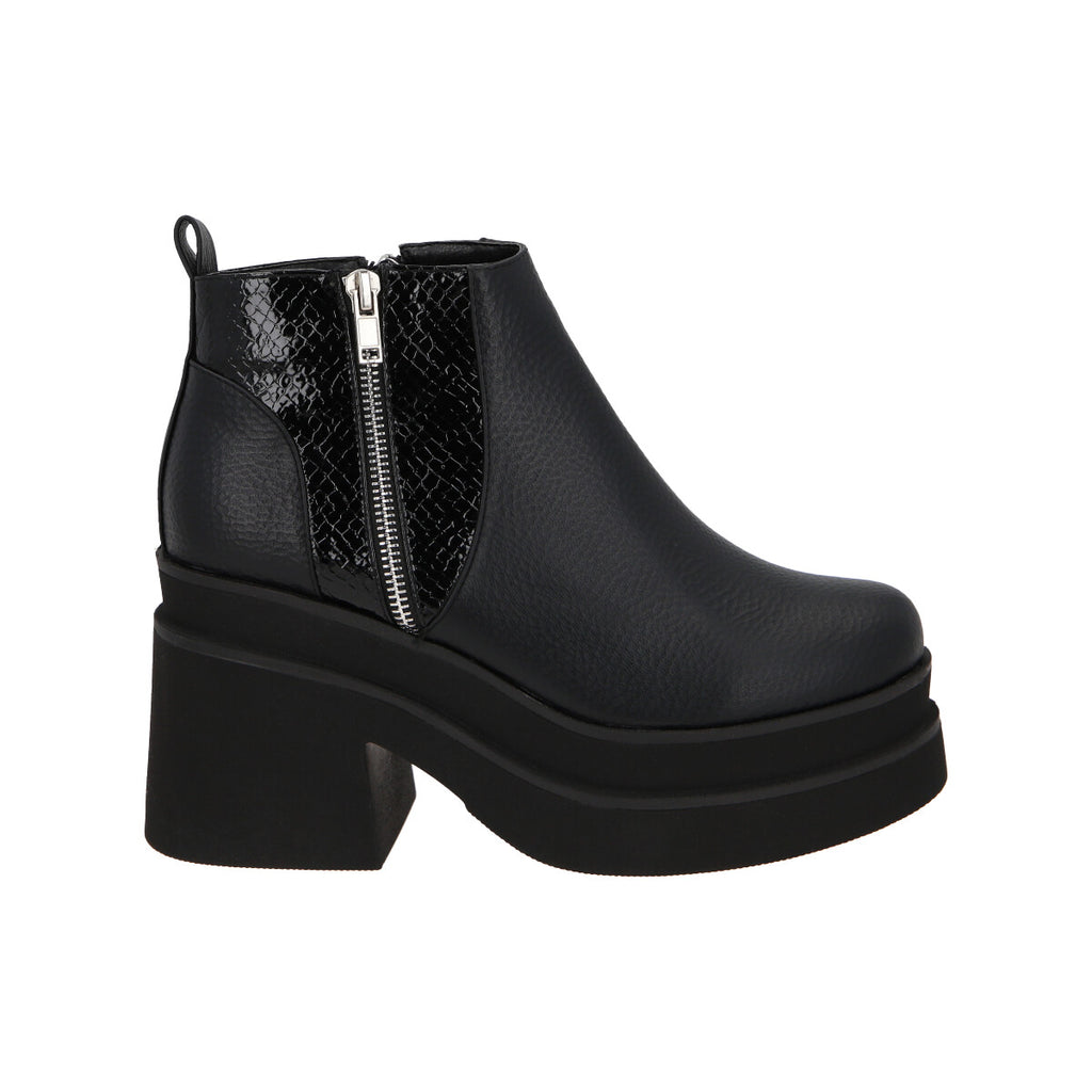 Botin Mujer Negro Yoice  Police