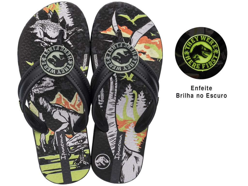 Sandalia Niño Negro Jurassic World 201 Ipanema
