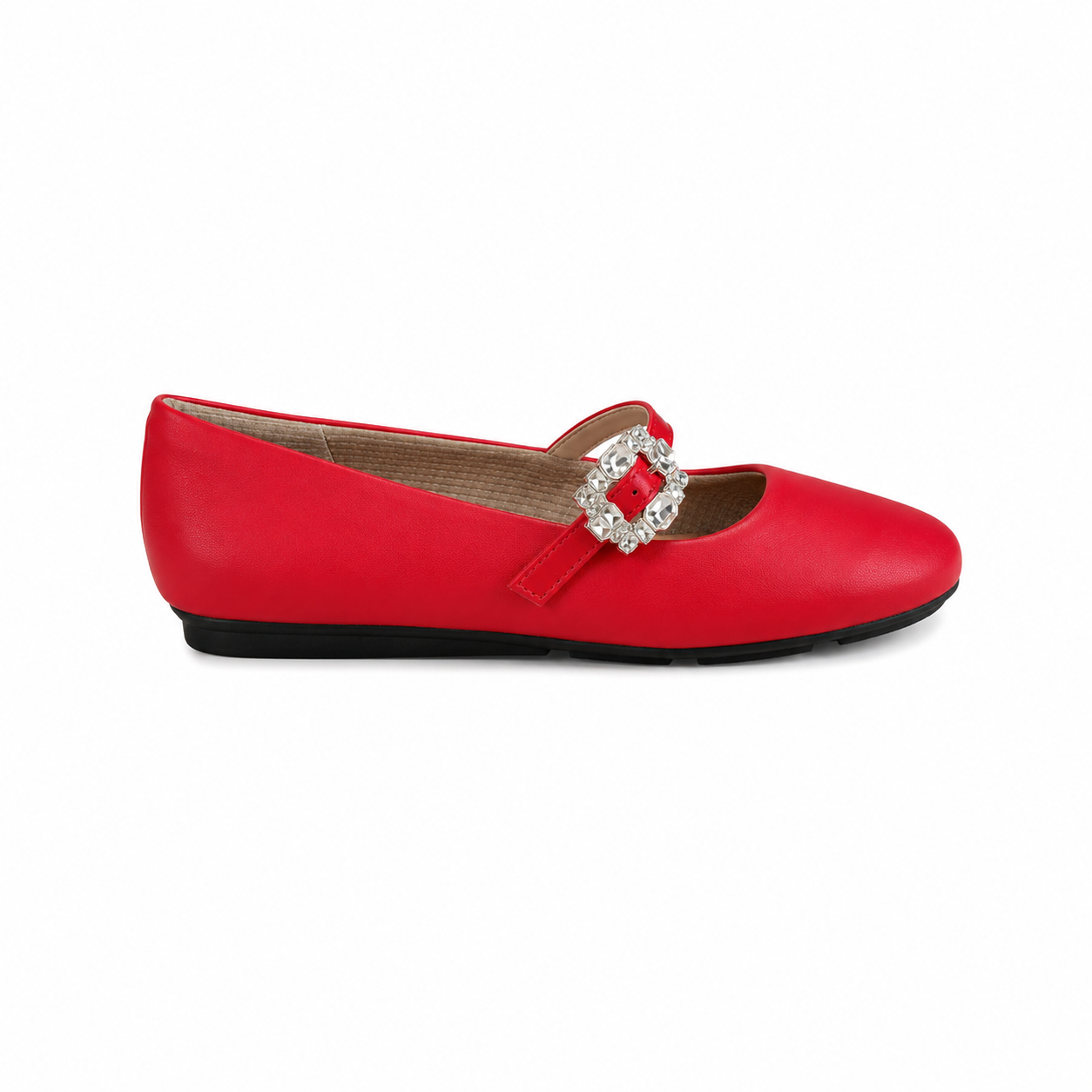 Ballerina Mary Jane Michelle/Strass Rojo
