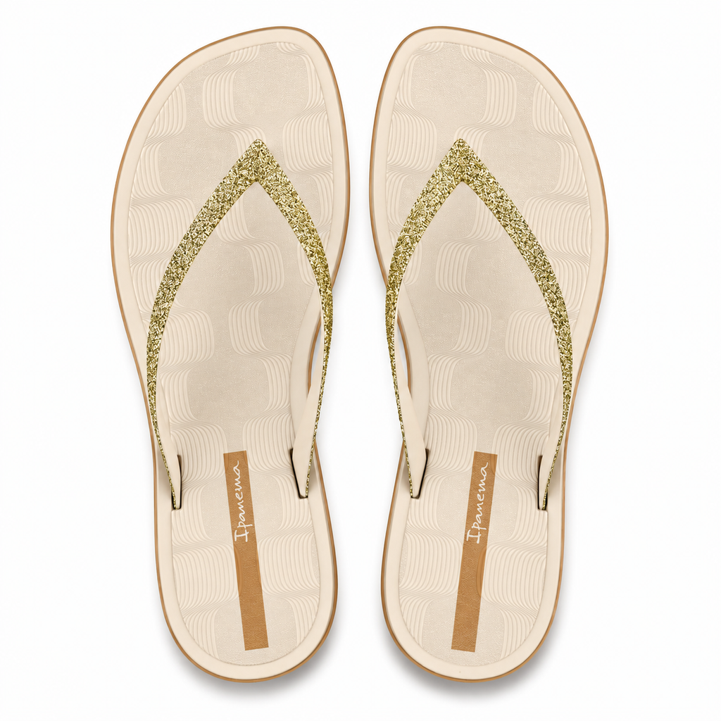 Sandalia Mujer Beige/Glitter Gold Ipanema