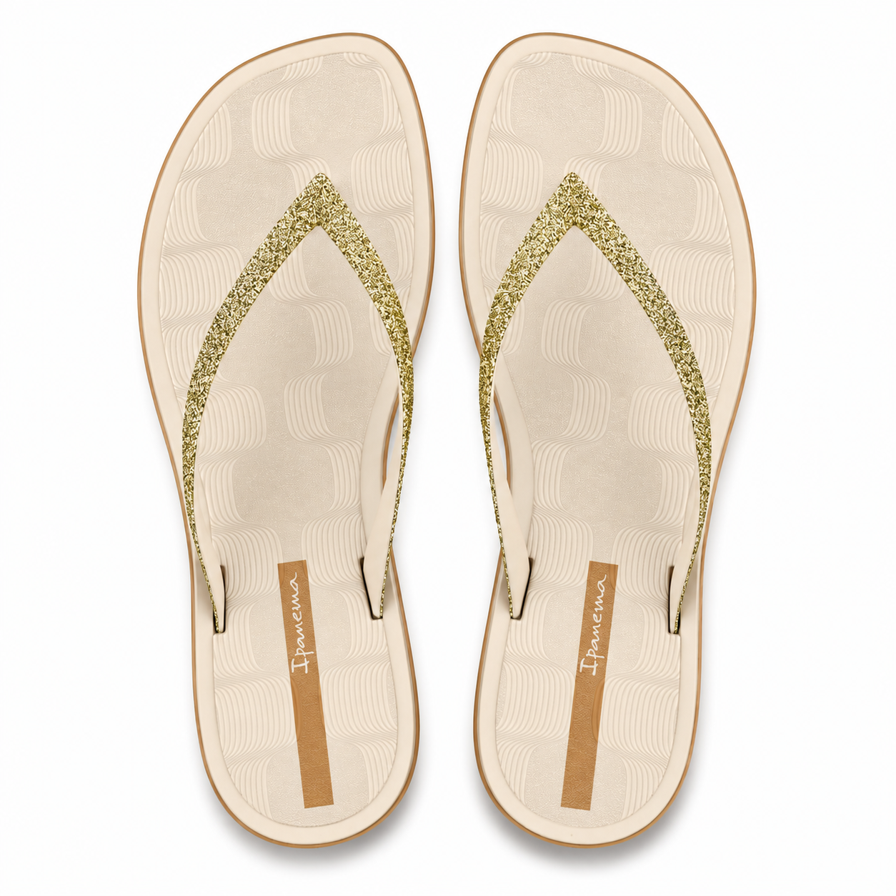 Sandalia Mujer Beige/Glitter Gold Ipanema